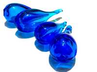 Picătură din sticlă de Murano, albastra, Hand-Made