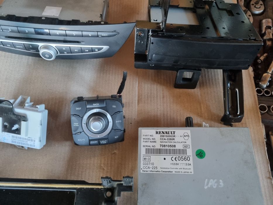 Navigație completă, GPS, Renault Laguna 3 2007-2009