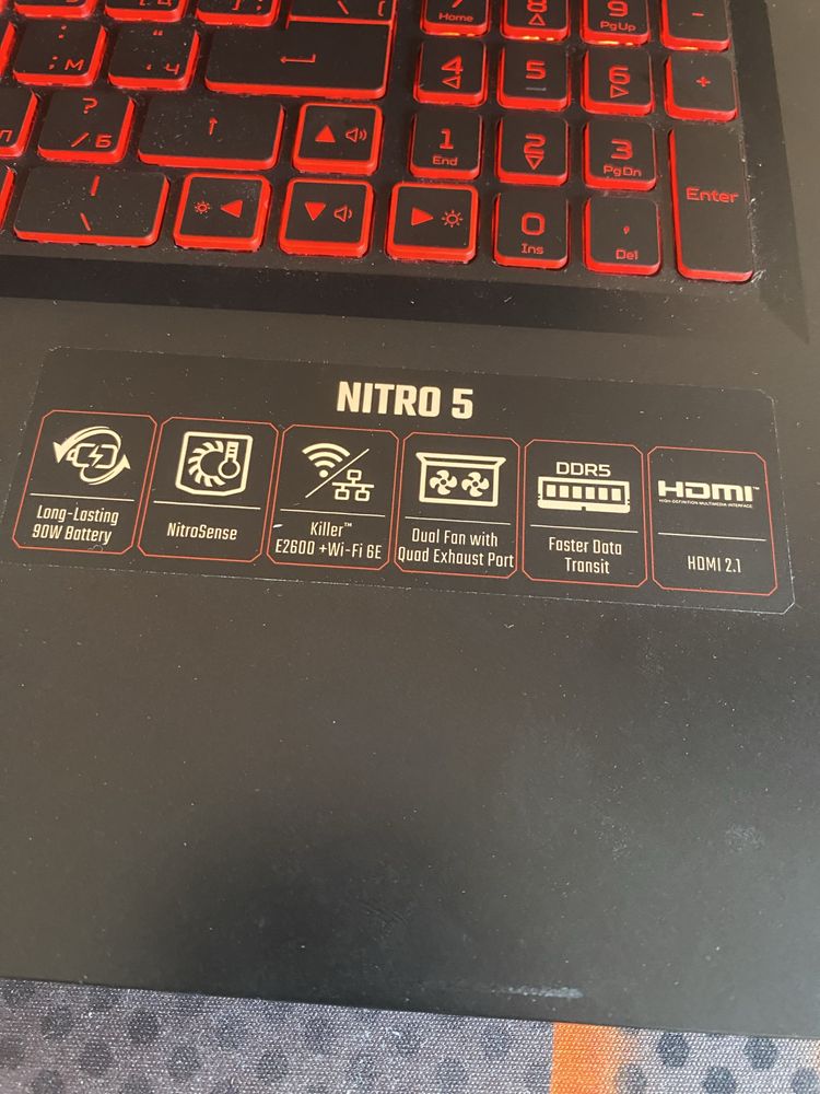 Лаптоп Gaming Acer