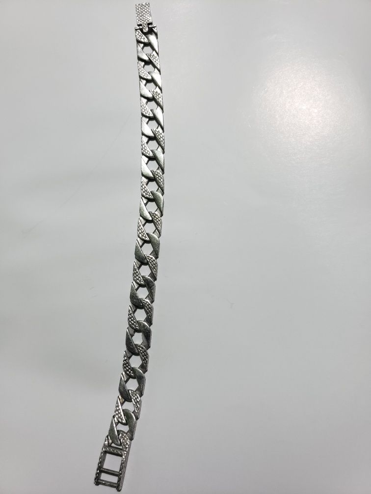 Brățară din argint 925 masiv turnat, 10 mm 8.5 inchi