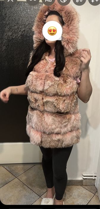 Oferta Vesta blana naturala de vulpe