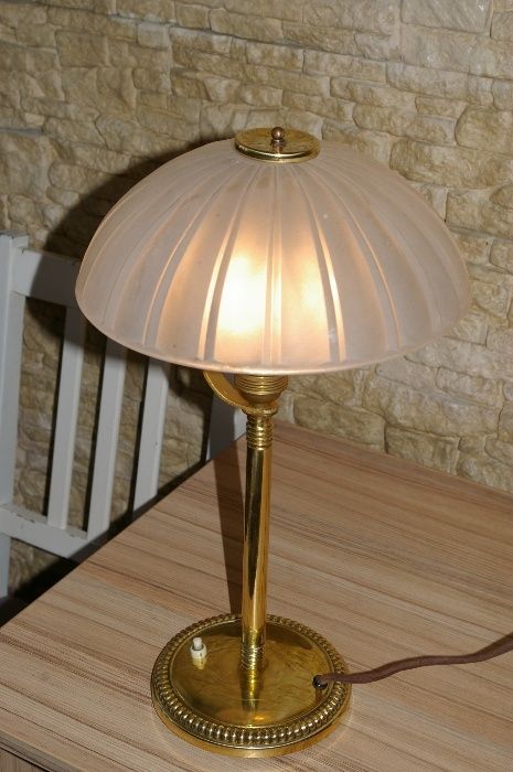 Vand lampa Art Deco din alama lustruita- deosebita