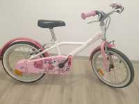 Bicicleta pentru fetite, Dechatlon, roti 16 inch
