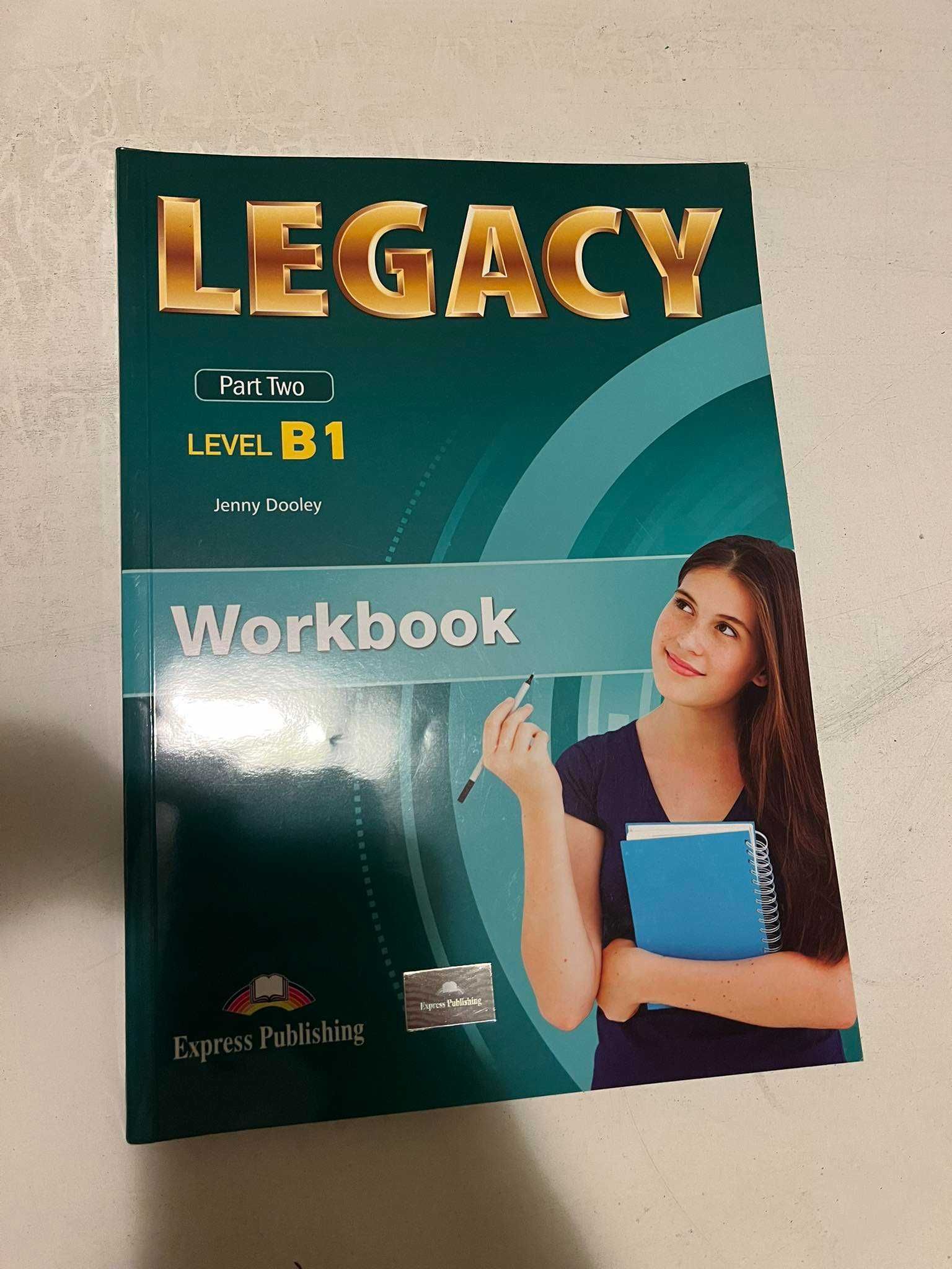 Учебник и тетрадкa по английски език Legacy B1 Part Two
