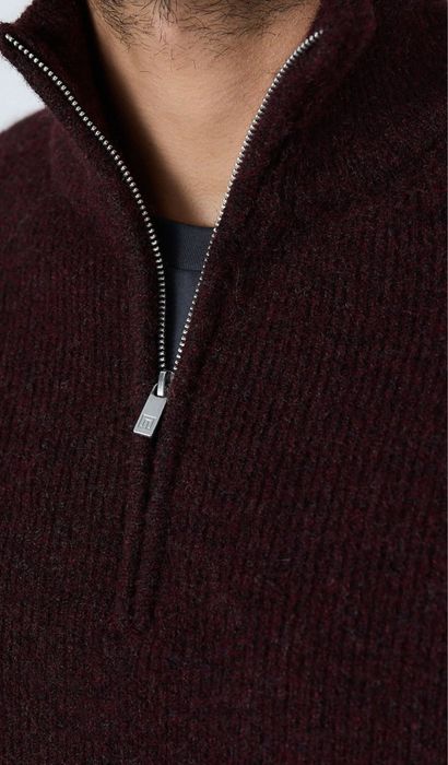 Camel-Active- ХЛ бордо quater zip