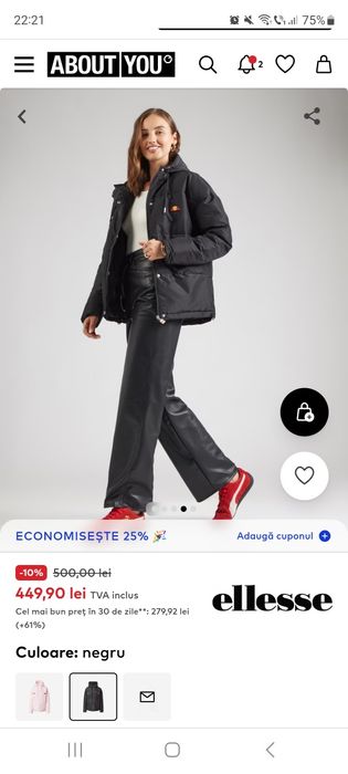 Geacă nouă Ellesse damă nr L