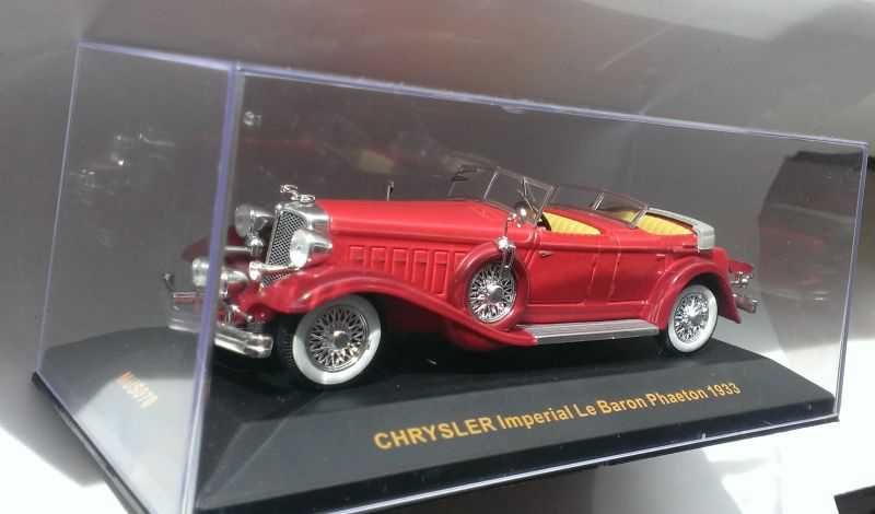 Macheta Chrysler Imperial Le Baron Phaeton 1933 rosu - IXO Museum 1/43