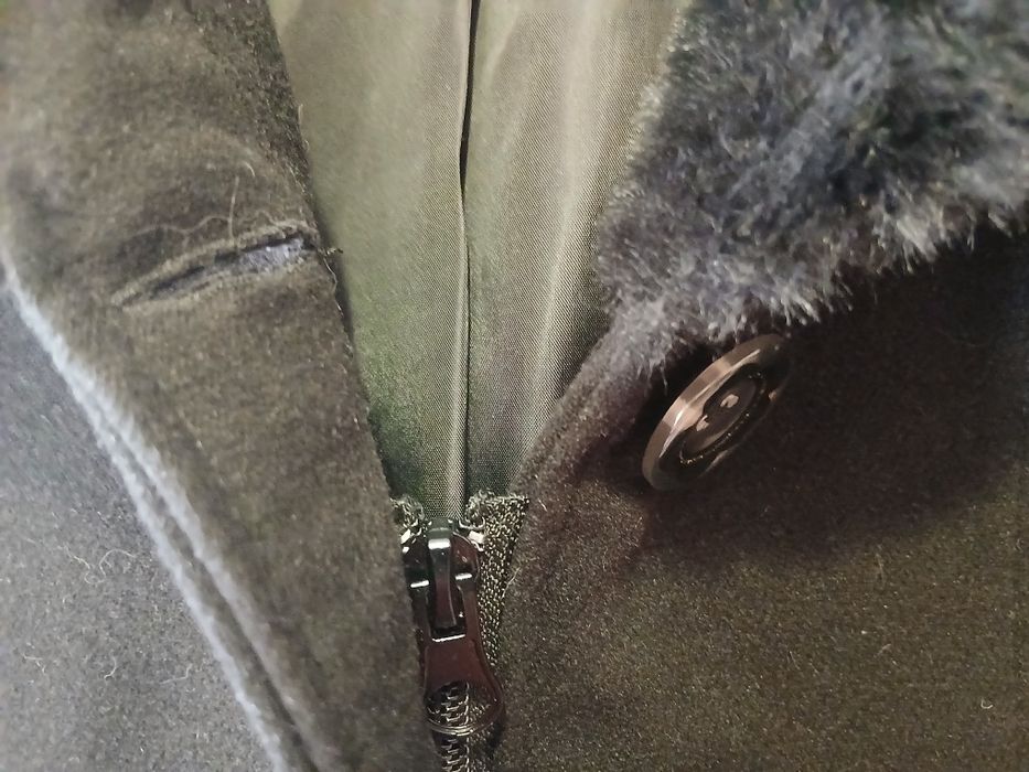 Черно дамско палто