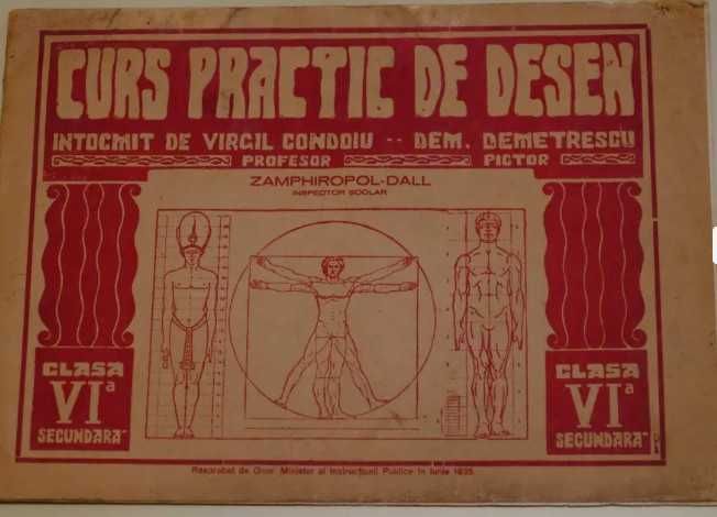 Curs practic desen 1935 intocmit de Profesor VIRGIL CONDOIU
