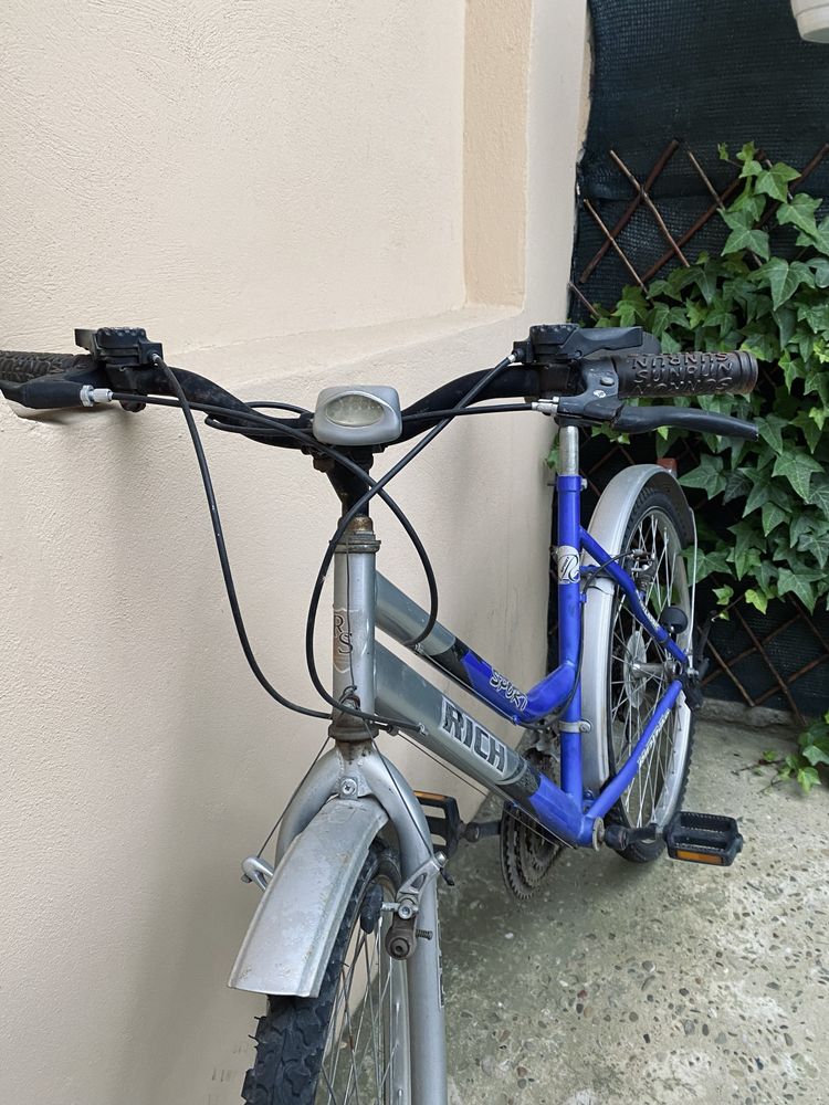 Bicicleta albastra sport