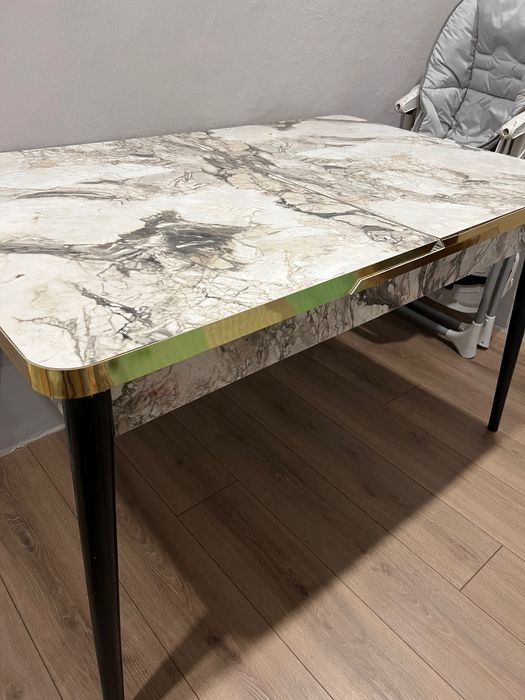 Стол раздвижной под мрамор