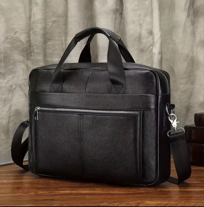 -16%Промоция•Елегантна и удобна черна бизнес чанта SCHLATUM*[Лаптоп 15