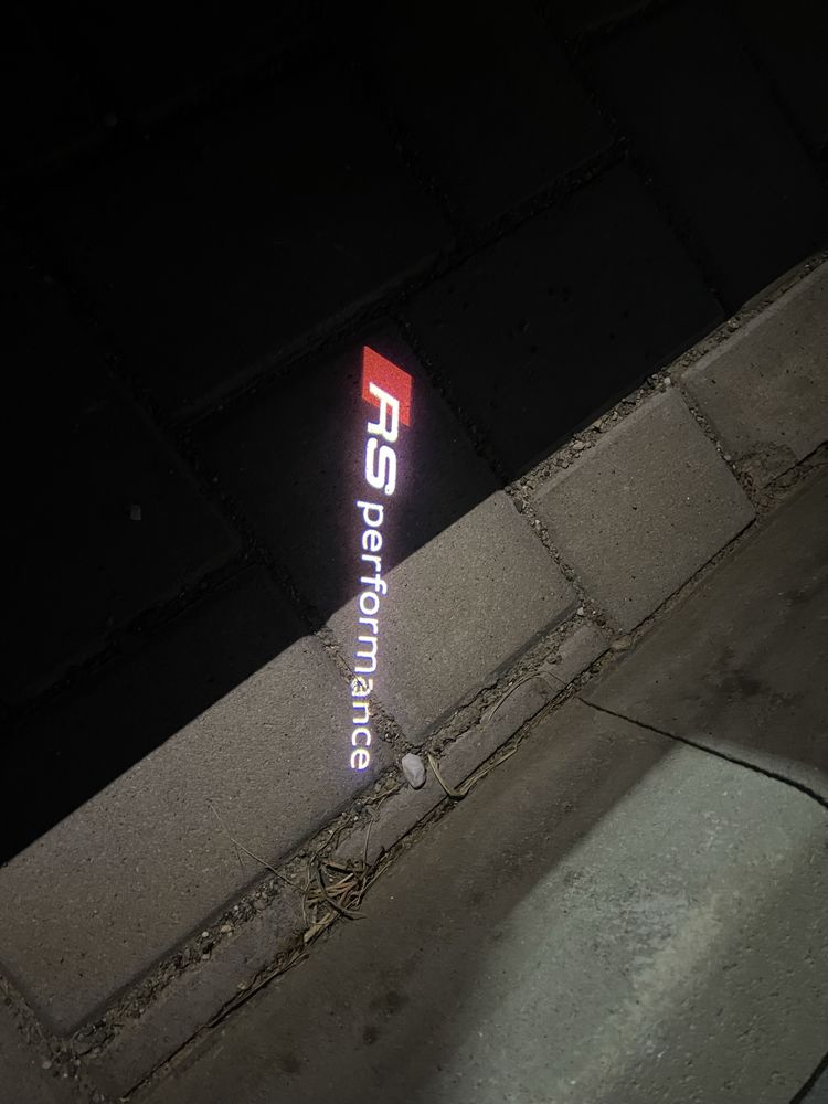 Leduri cu logo audi,mercedes,vw, (S-line,R-line,RS-performance)