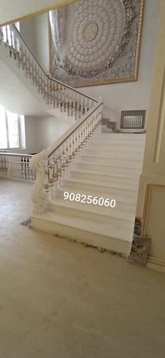 Обшивка лестница Зина МДФ изготовление деревянных лестниц zina mdf