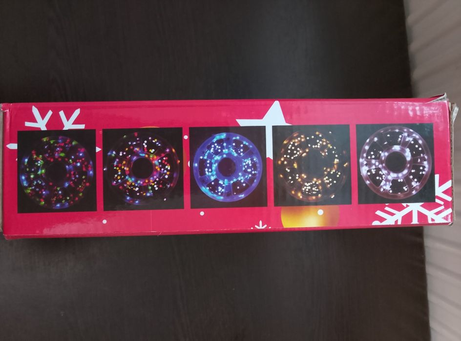 Instalație multicolor de exterior ghirlandă