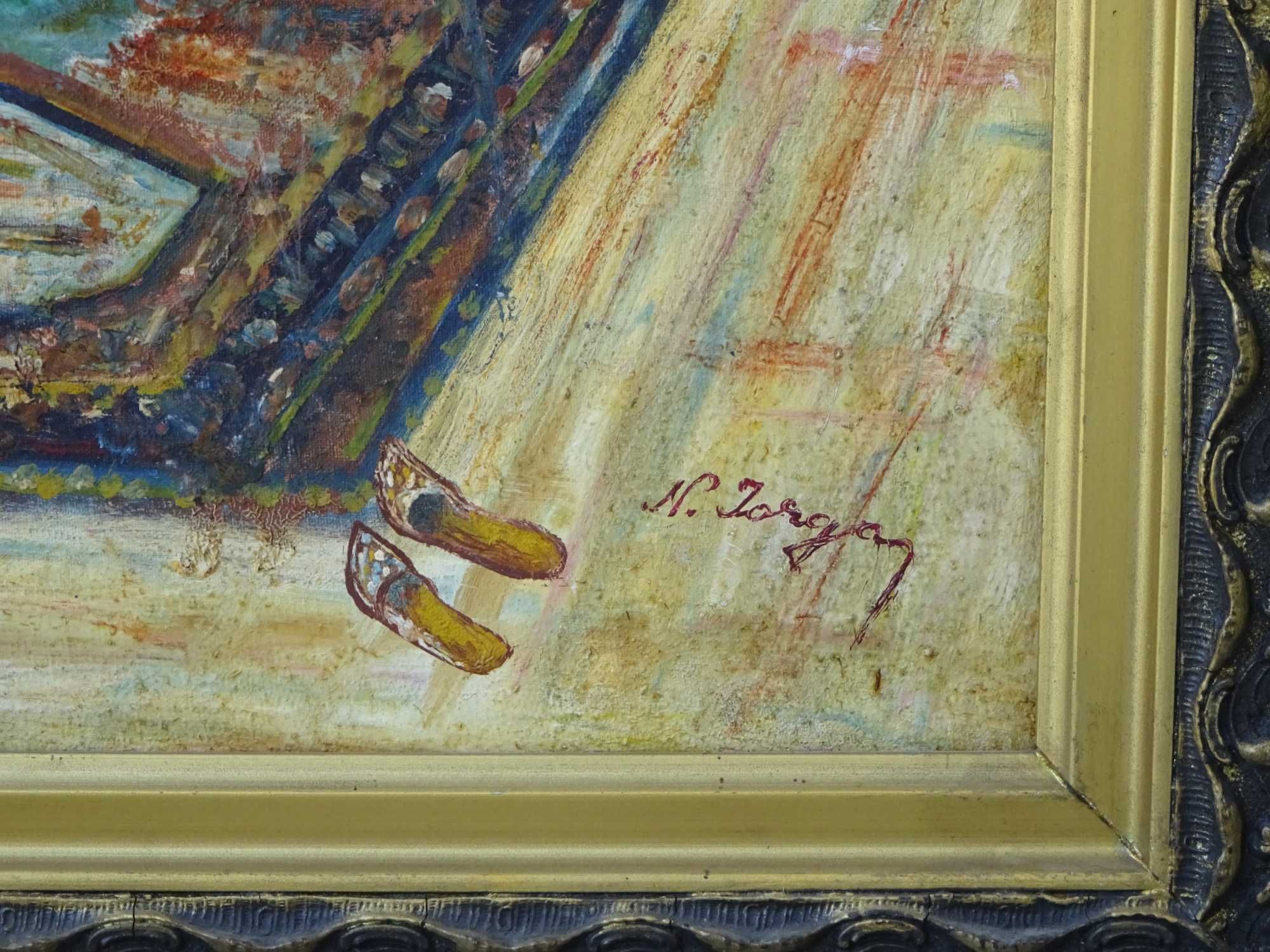 Tablou Nicolae Iorga, ‘Interior’| pictura in ulei pe panza