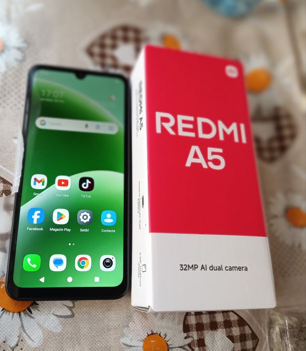 Redmi A 5 Nou( 0 minute) 128 GB / 4+4 GB RAM. Android 15