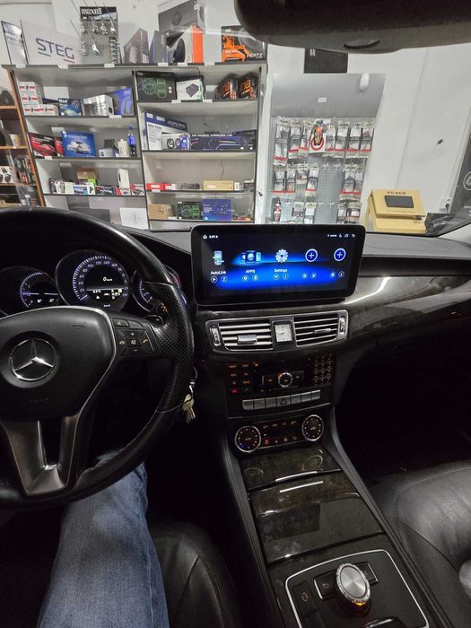 Navigatie android Mercedes CLS Waze YouTube GPS