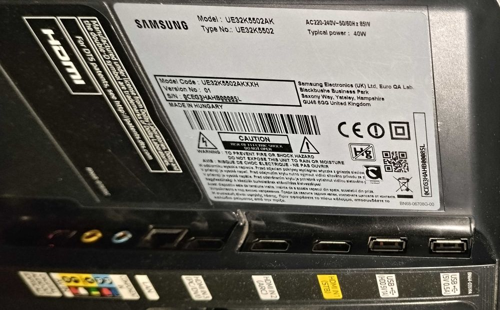 Samsung tv led Smart UE32K5502AK