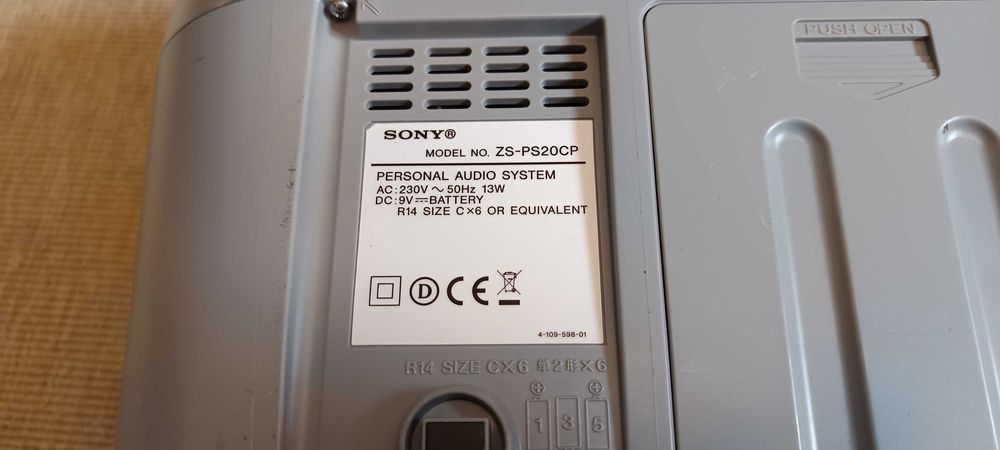 Radio CD Mp3 USB Sony ZS-PS20CP Intrare auxiliara