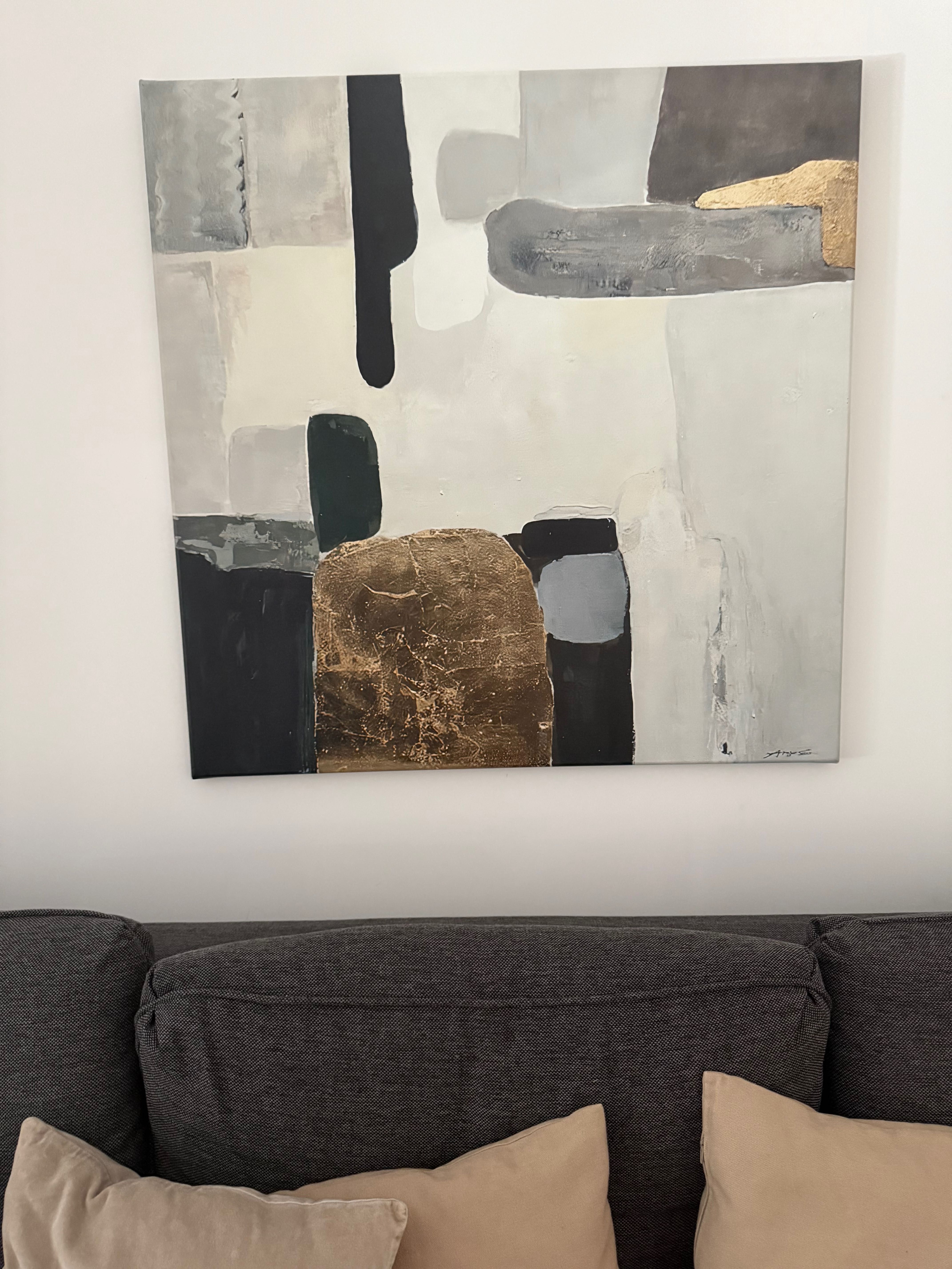 Tablou abstract 80x80 cm – ca nou