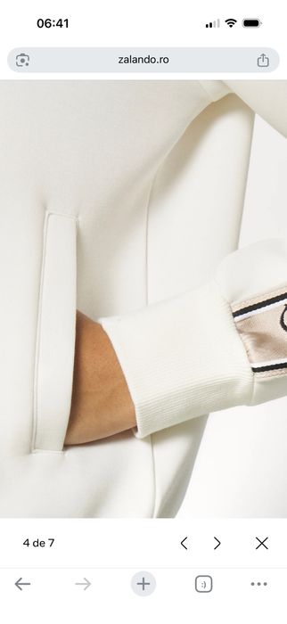 Hanorac cu bandă laterală cu logo Guess