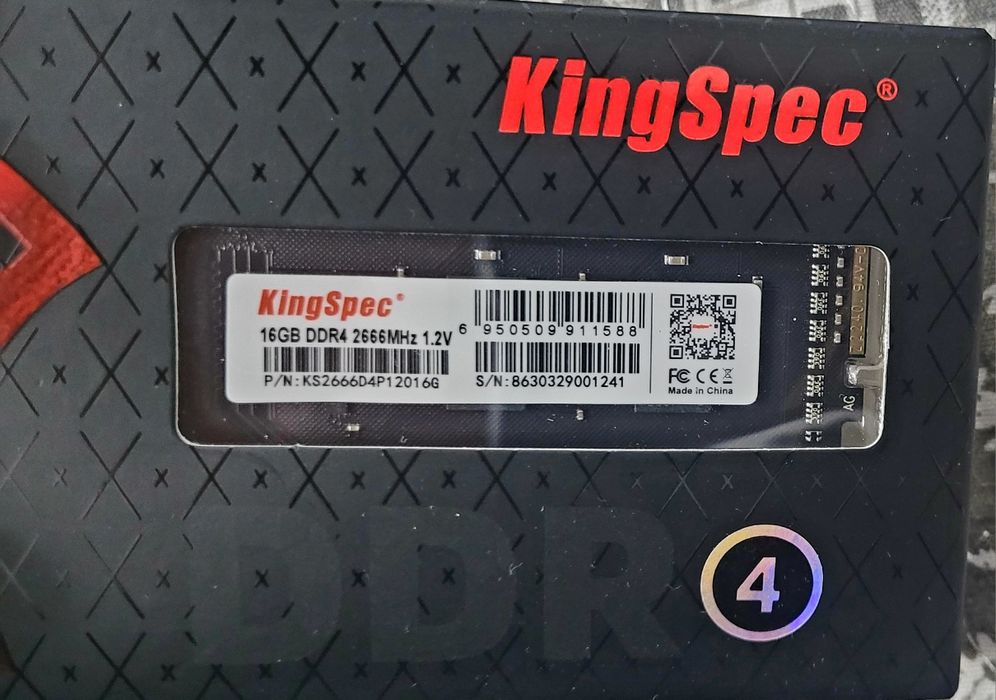 Оперативная память KingSpec DDR4 - 16GB 2666MHz
