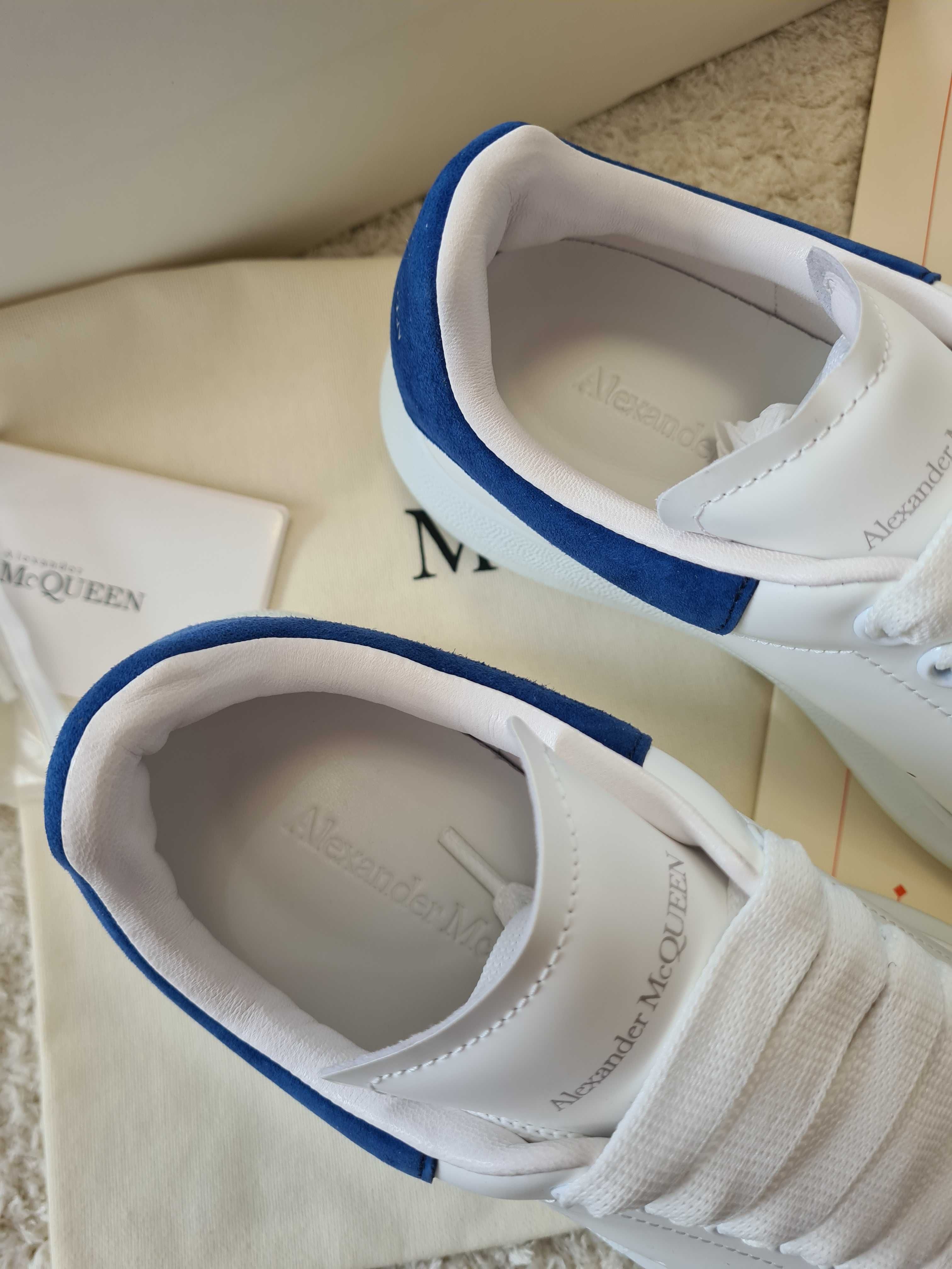 Adidasi Alexander Mcqueen white-blue, marimea 38, Unisex, Premium