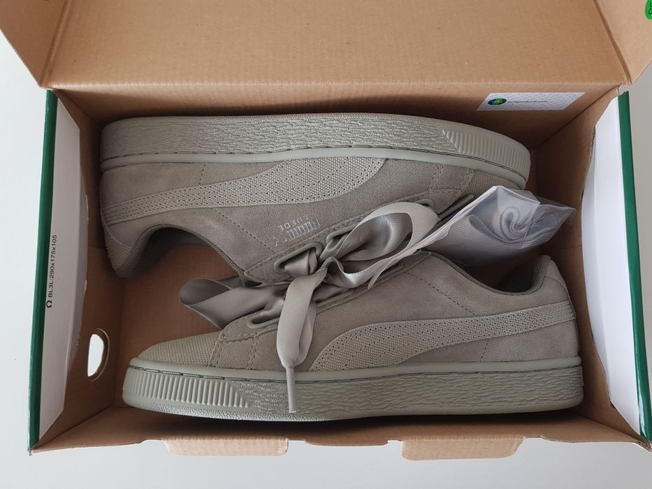 Adidasi Puma Suede Heart Pebble 365210 02 Originali