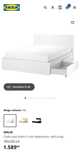 Pat matrimonial Ikea Malm 180cm