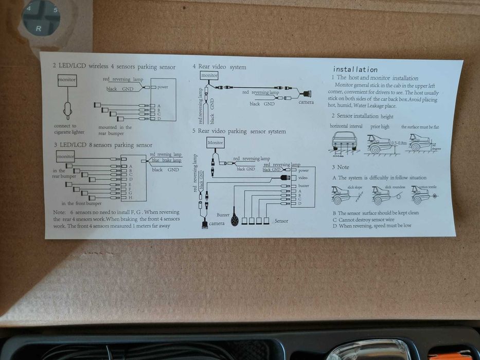 Senzori Parcare XtremeVision-  Display LCD - neutilizati