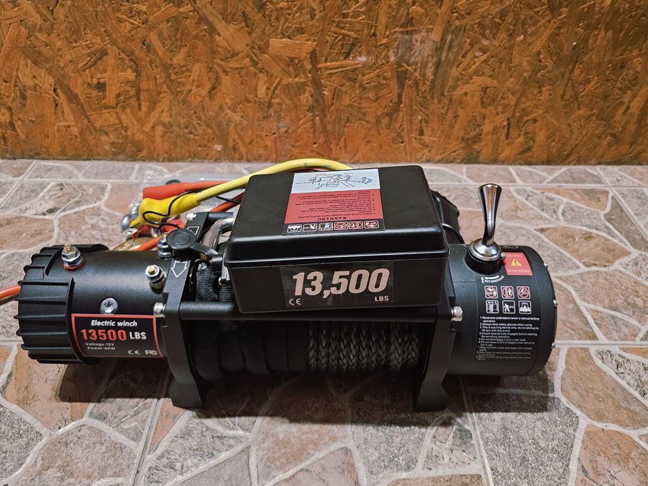 Troliu electric heavy-duty 6,1 tone – cablu sintetic & telecomandă