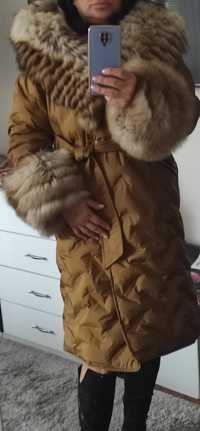Палто с кожа от лисица