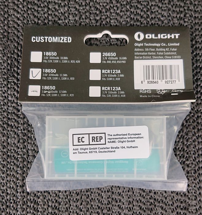 Презареждаема батерия Olight 186C32 18650- 3200mAh 3.6V