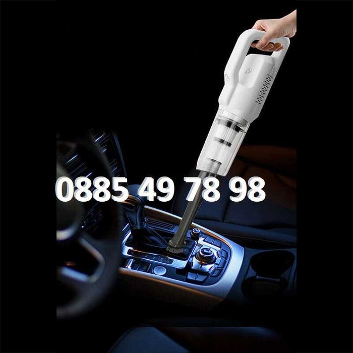 2 в 1 Безкабелна прахосмукачка с ХЕПА филтър! Къса и дълга дръжка