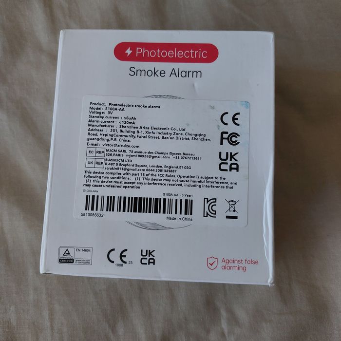 Detector de fum - senzor de fum