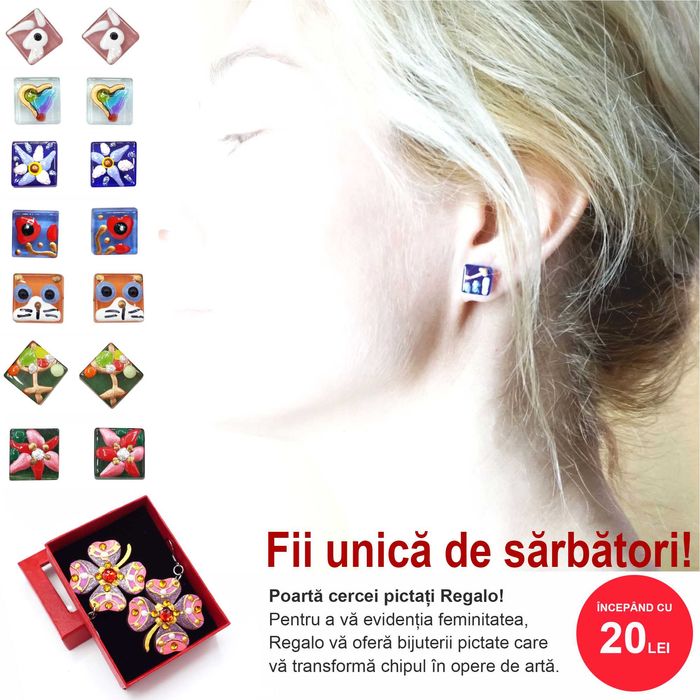 Cadou de craciun Glob pictat Regalo si aranjamente de craciun Regalo