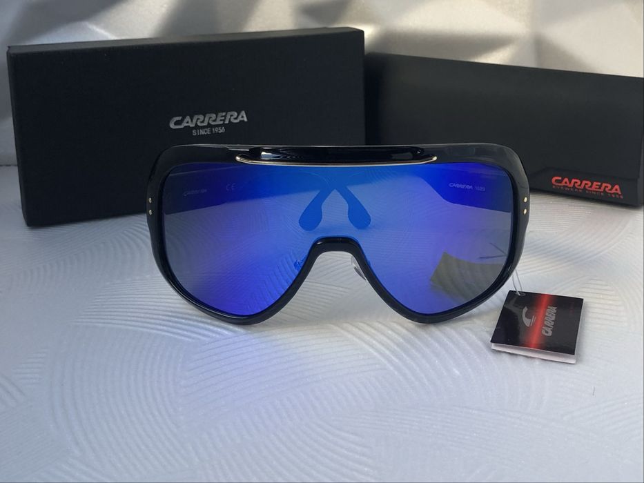 Мъжки слънчеви очила маска carrera epica 2 цвята черни сини