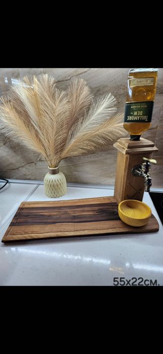 Диспенсър за алкохол Орех и Акация