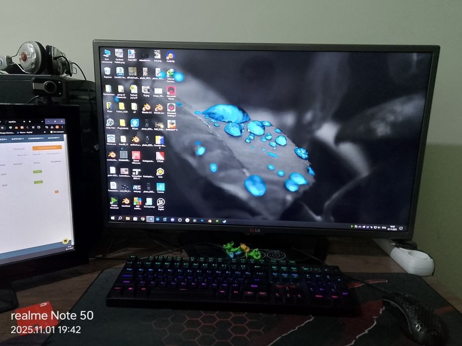 Компютер игровой и монитор