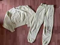 set original adidas pantaloni si hanorac crop