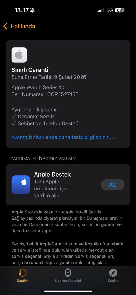 Apple watch series 10 46MM Aluminium Silver GPS