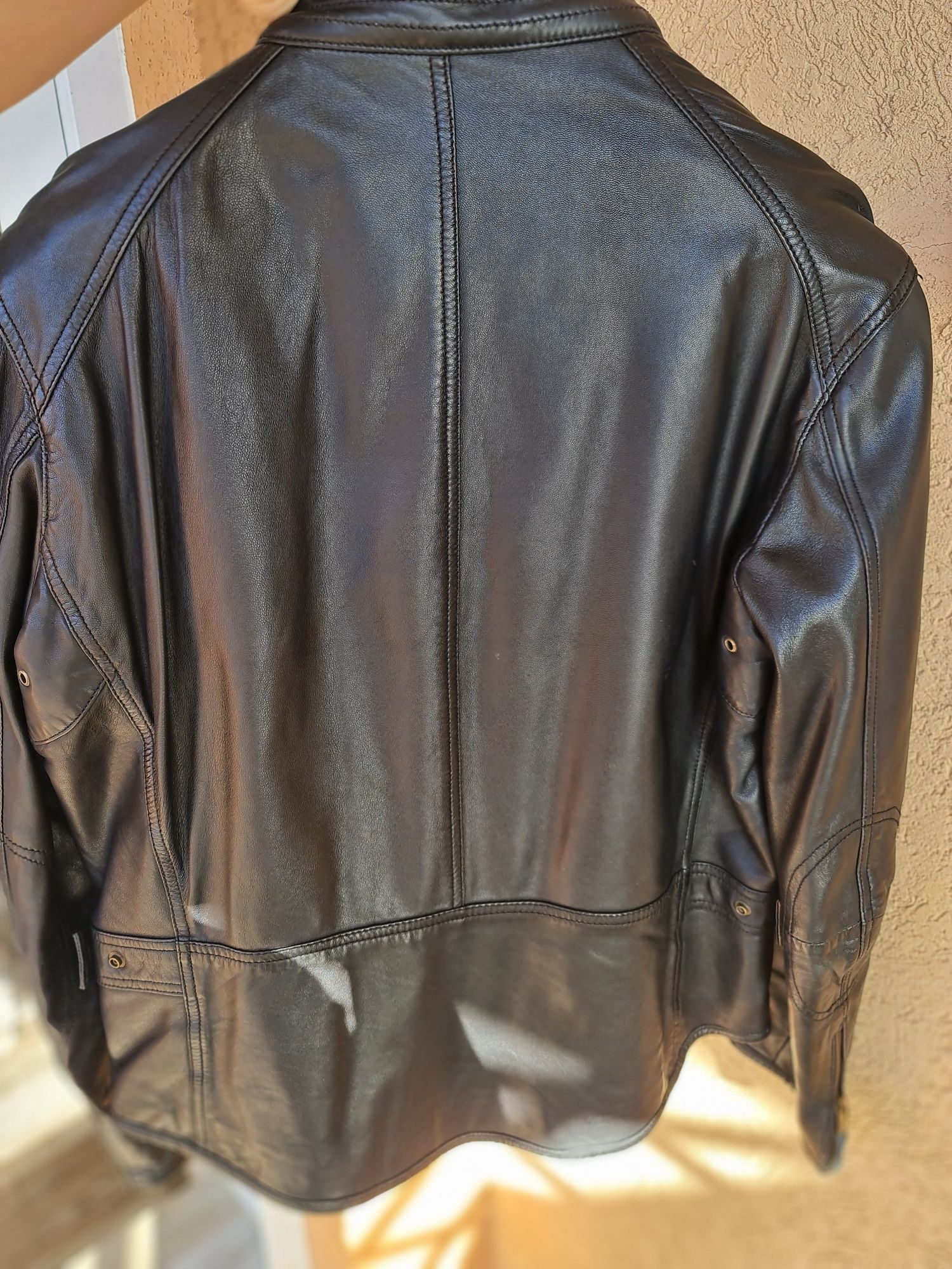 Geaca,Jacheta Piele Massimo Dutti Piele naturala,barbati L,scurta