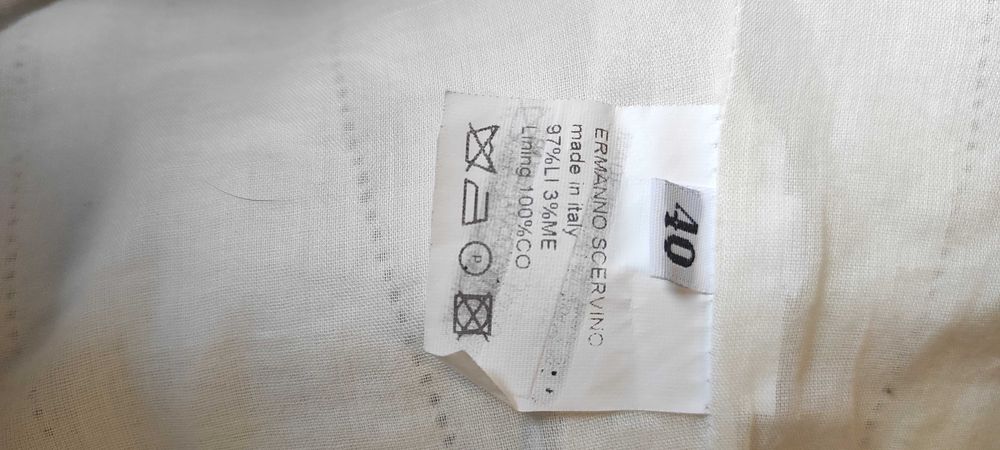 ERMANNO SCERVINO елегантно ленено сако