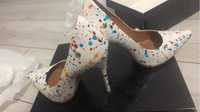 Pantofi stiletto, Kazar,37, lucrati artizanal-piele naturala int-ext