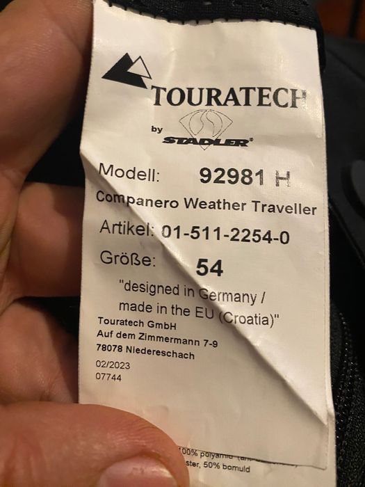 Touratech Compañero Weather Traveller - costum ploaie bărbați