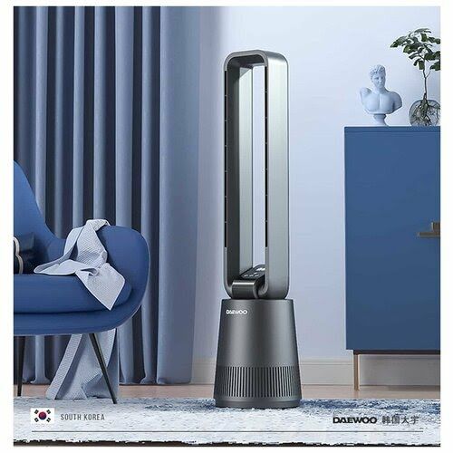 Безлопастный вентилятор-очиститель воздуха Daewoo F10 pro, глобал ч