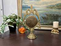Ap108 Gong de alama si bronz 16x32 cm aproape 800g decoratiune