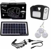 Panou solar fotovoltaic GERMAN DESIGN 3 becuri LED incarcare telef