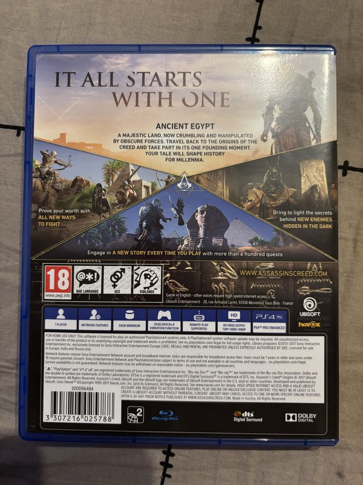 Assassian’s creed ps 4 videogame